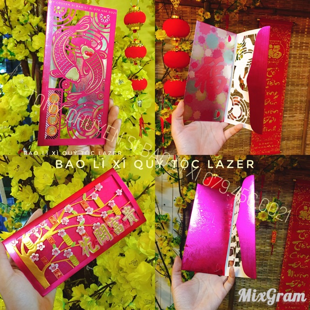 BAO LÌ XÌ QUÝ TỘC LAZER (HÀNG XỊN)