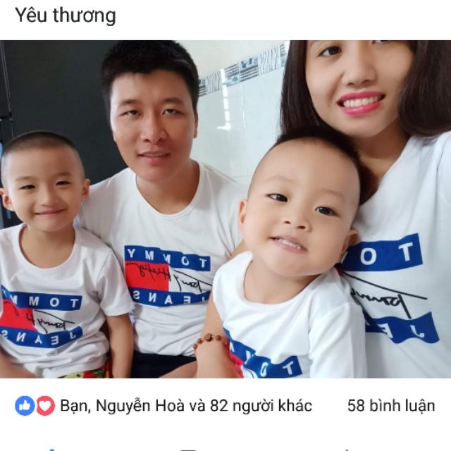 Combo áo gia đình