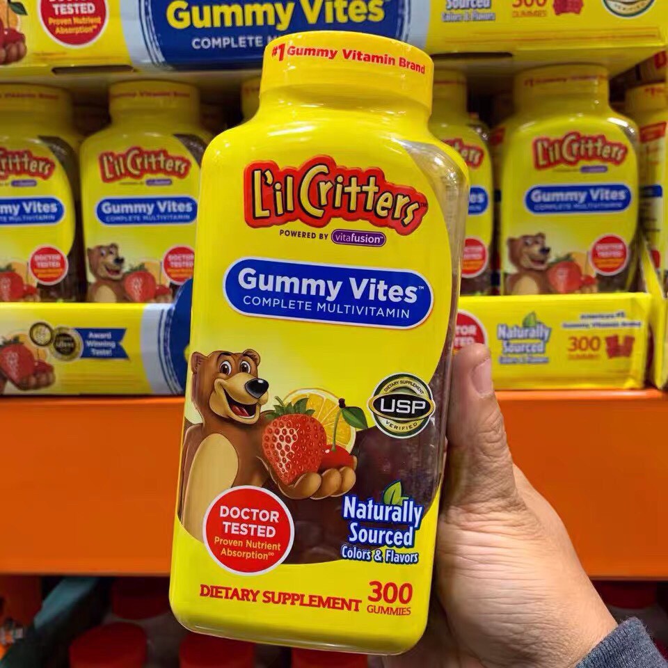 [DATE MỚI NHẤT] Kẹo Dẻo Bổ Sung Vitamin Gấu Lil'Critter Gummy Vites Multivitamin Complete Cho Trẻ Từ 2 Tuổi 300 Viên