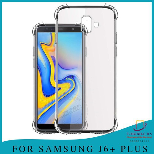 [ RẺ VÔ ĐICH] Ốp chống sốc Samsung J6 plus trong suốt dày dặn, cao cấp, bo 4 góc