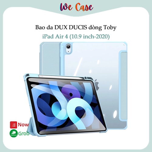 Bao da DUX DUCIS cho iPad Air 5 (M1-2022)/ iPad Air 4 (10.9 inch-2020) - Mặt lưng trong, Có Khay Đựng Bút (DÒNG TOBY)