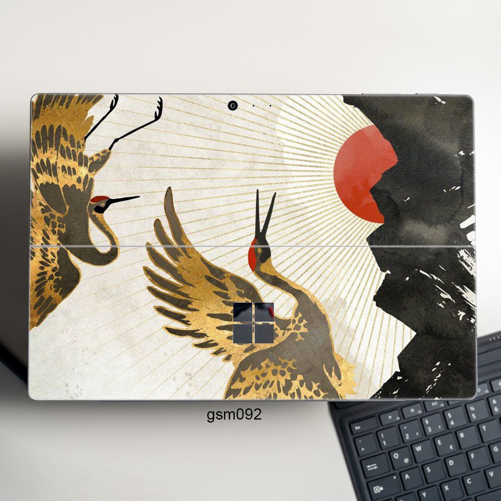 Skin dán hình giả sơn mài cho Surface 3 2015; Go, Go 2, Go 3; Pro 2 3 4 5 6 7 8 9 X