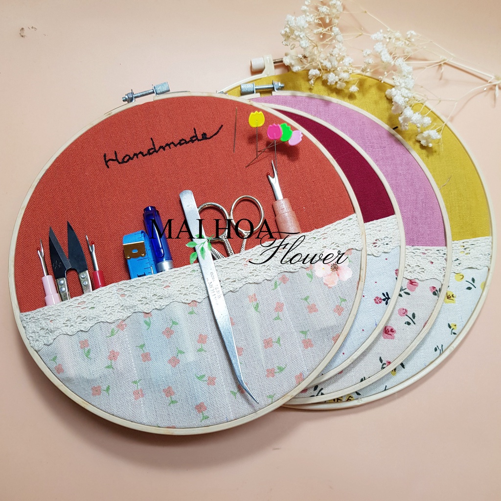 Khay để dụng cụ may bảng để dụng cụ may đồ hình tròn tiện lợi đa năng, maihoaflower