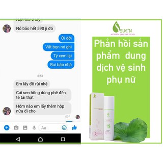 DUNG DỊCH VỆ SINH PHỤ NỮ SEN HỒNG