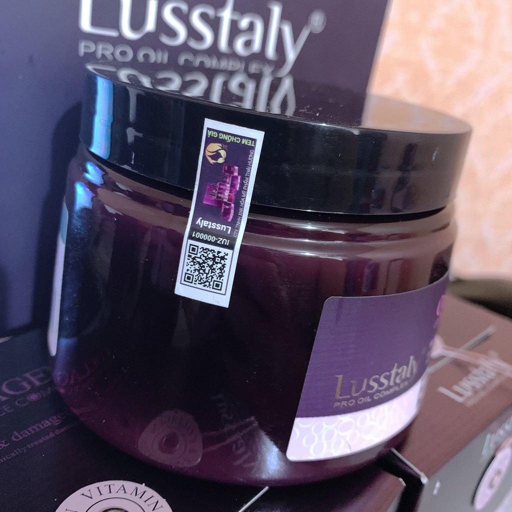 [LUSSTALY CHÍNH HÃNG] Hấp tóc phục hồi chuyên sâu Lusstaly Collagen 500ML, Kem ủ tóc Collagen LUSSTALY siêu phục hồi