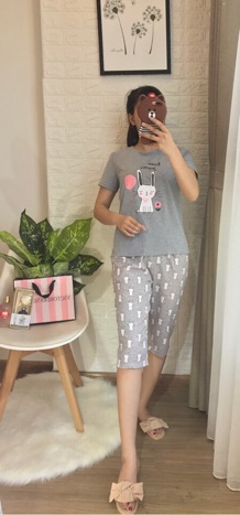 [ Đẹp - Độc- Lạ] Bộ cotton thỏ siêu xinh