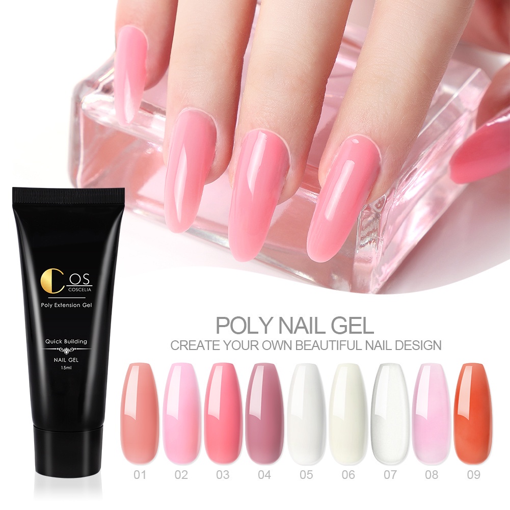 Gel Nối Dài Móng Tay Coscelia15ML 9 Màu Tùy Chọn