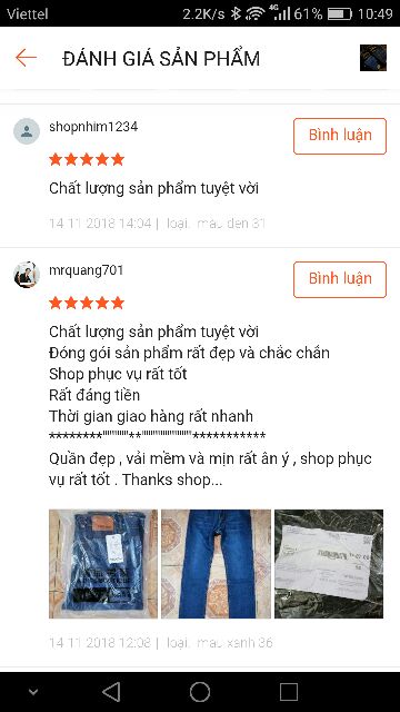 Quần jean nam lót lông giãn cao dày đặc cực ấm
