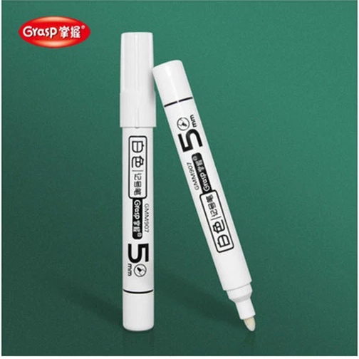 Bút dạ màu trắng Grasp GMM907 - Nhanh khô, không thấm nước, không phai màu