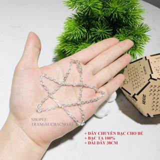Dây chuyền bạc cho bé vòng cổ bạc trẻ em trang sức no.93 vcte02