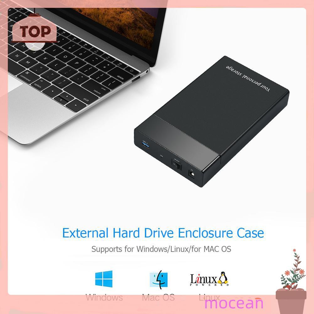 Hộp Đựng Ổ Cứng Ngoài Usb 3.0 Đến 3.5 Inch Sata Iii 5gbps Ốp | BigBuy360 - bigbuy360.vn