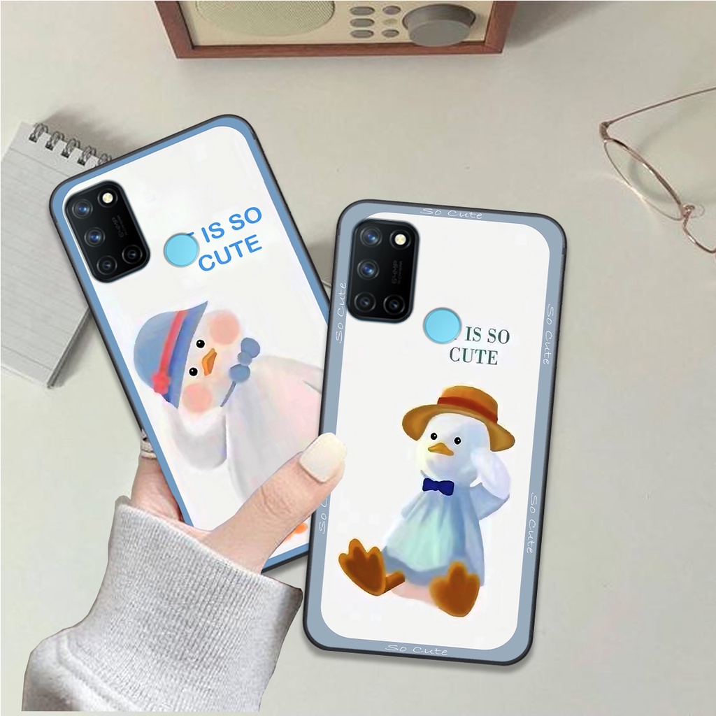 Ốp Realme C17 / 7i bộ hình cute dễ thương gấu thỏ xinh xắn vẽ tay lạ mắt