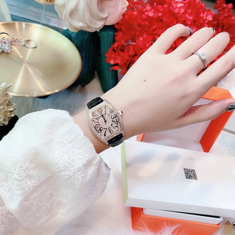 Set đồng hồ nữ Davena phiên bản Fra.nk Mu.ller #D31525.