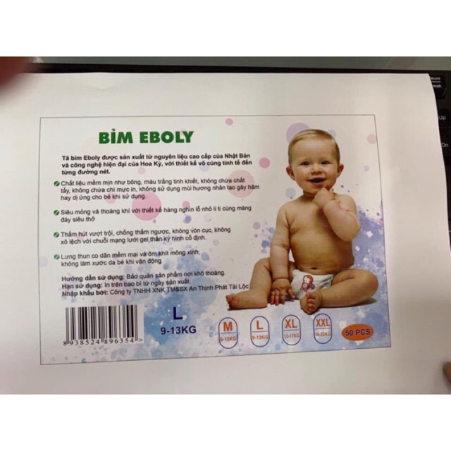 Bỉm quần Eboly M/100/L/100