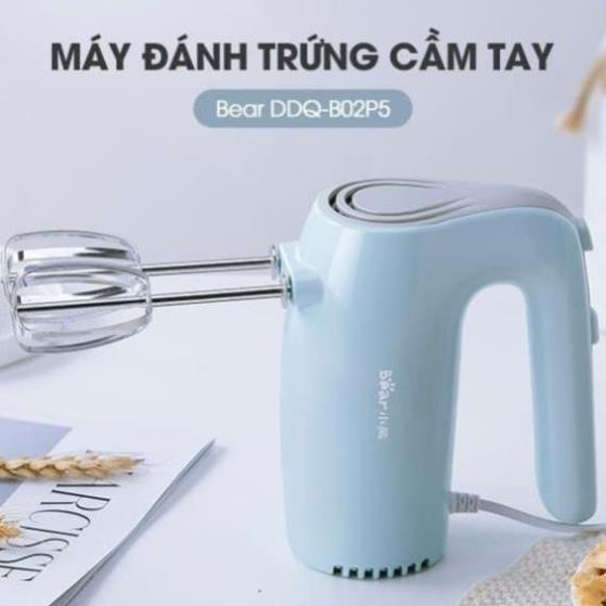 Máy Đánh Trứng Cầm Tay Mini Bear,  Máy Đánh Kem Trứng, Máy Đánh, Trộn Bột Đa Năng_Công Suất Lớn _Bảo Hành 12 Tháng