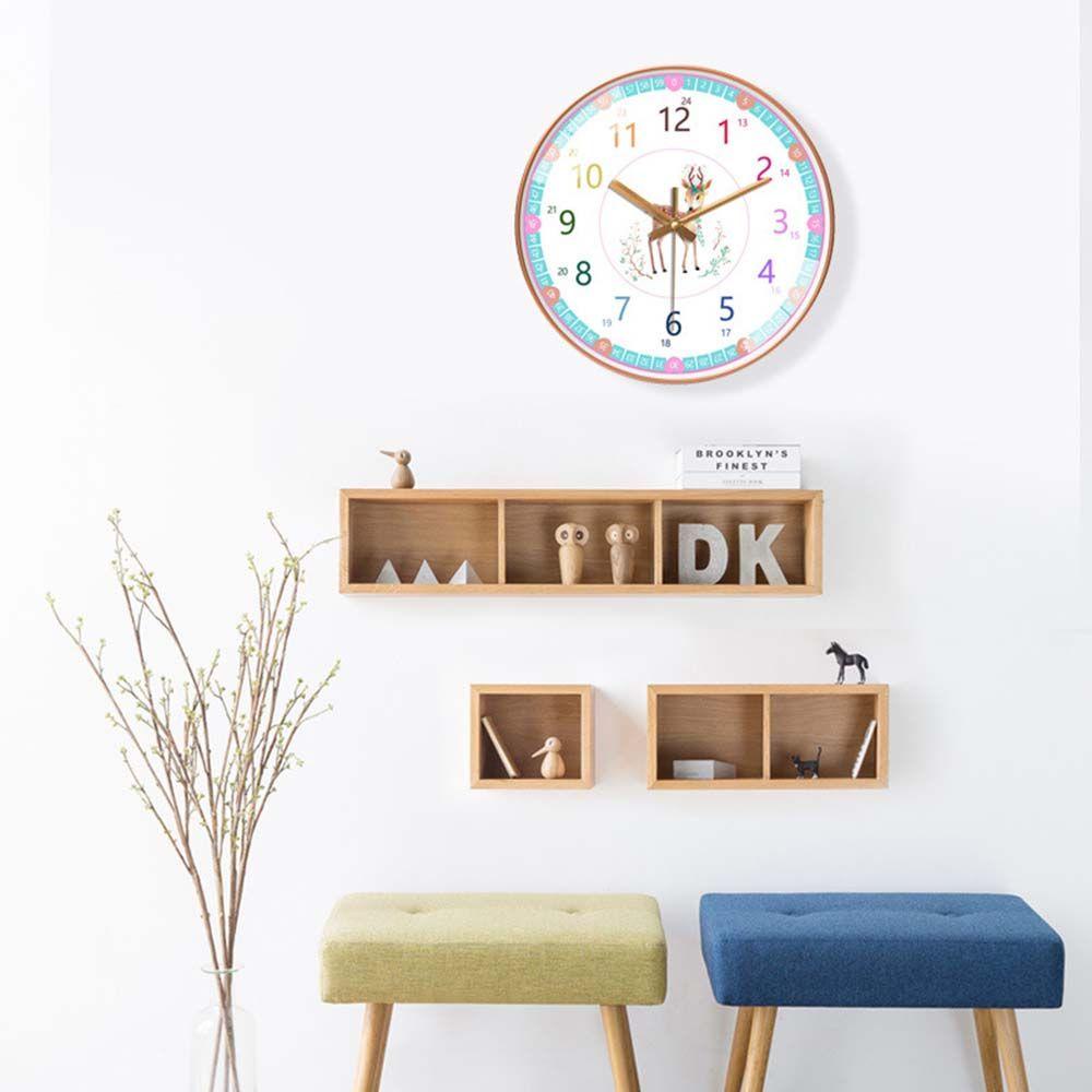 Đồng Hồ Treo Tường Hình Cây Nấm Hiệu Kat1 Cho Bé Học Thời Gian Dễ Dàng