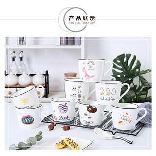 Bộ 4 cốc uống trà/sữa có quai dành cho gia đình