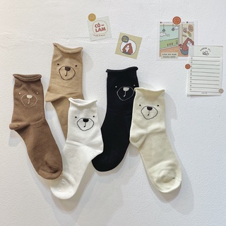 [Tiệm vớ cô Lam] Tất vớ nam nữ cổ cao mặt gấu cute