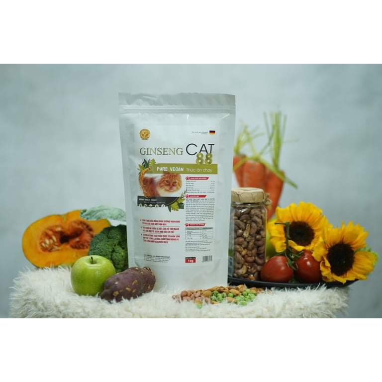 Thức ăn chay cho mèo - Ginseng Cat giúp đào thải độc tố cho mèo