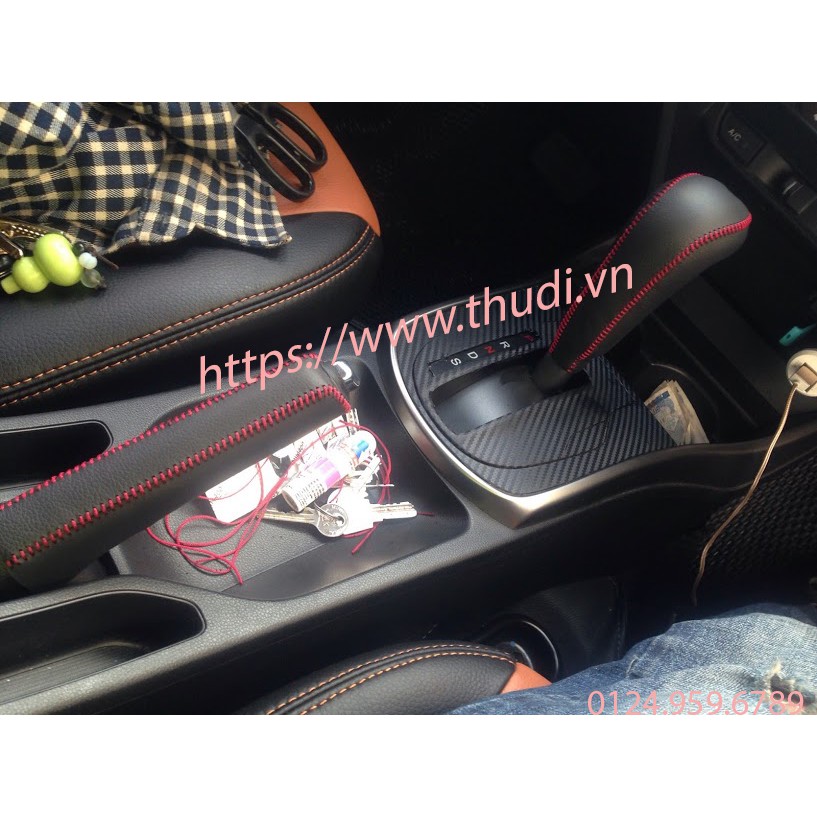 Bọc cần số ô tô Honda City da bò 100% HandMade