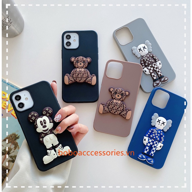 Ốp Điện Thoại TPU Mềm Hình Gấu Kaws Cho Xiaomi Redmi Note 5A Prime 5 7 MI A3 Redmi 9A 9T Note 10 Pro