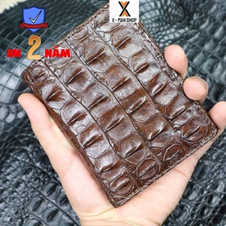 Ví da cá sấu chuẩn da 100% bóp da cá sấu cao cấp da bảo hành 24 tháng