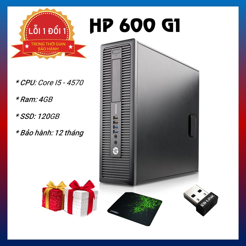 Máy Bộ Văn Phòng Giá Rẻ | Máy Bộ Văn Phòng - HP 600 G1 (i5 4570/Ram 4G/SSD 120GB) - Hàng Chính Hãng - Bảo Hành 12 Tháng
