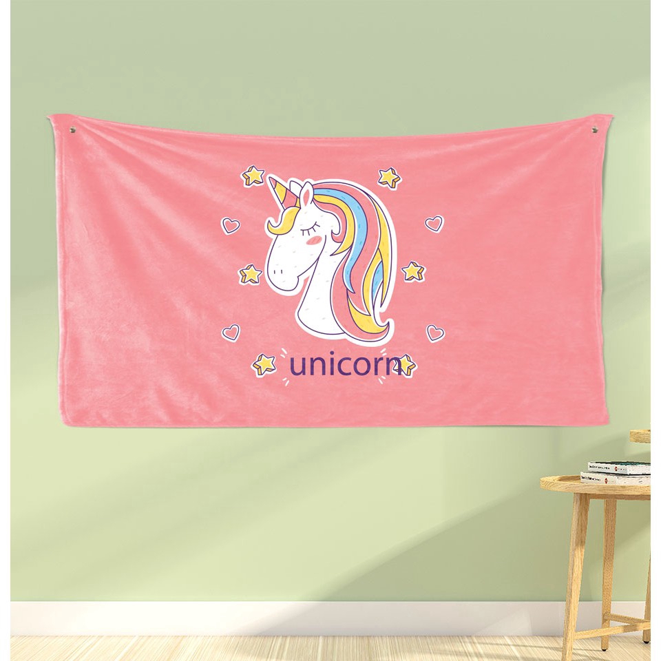 Lovely unicorn Print Soft Highly Absorbent Multipurpose for Bathroom Hotel Gym and Spa