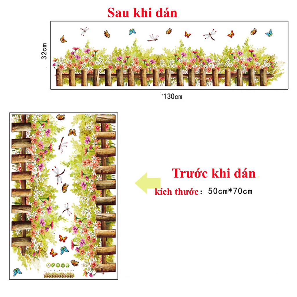 Decan dán tường, Decan dán tường hình hàng rào AY7221 và SK7069