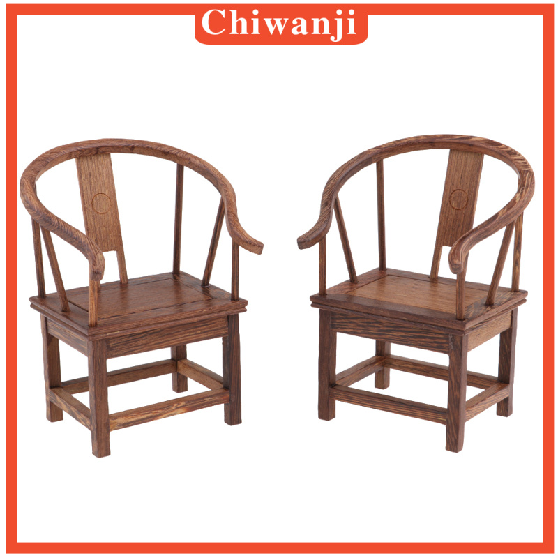 [Chiwanji] Bộ Bàn Ghế Ngồi Cho Nhà Búp Bê Phong Cách Vintage