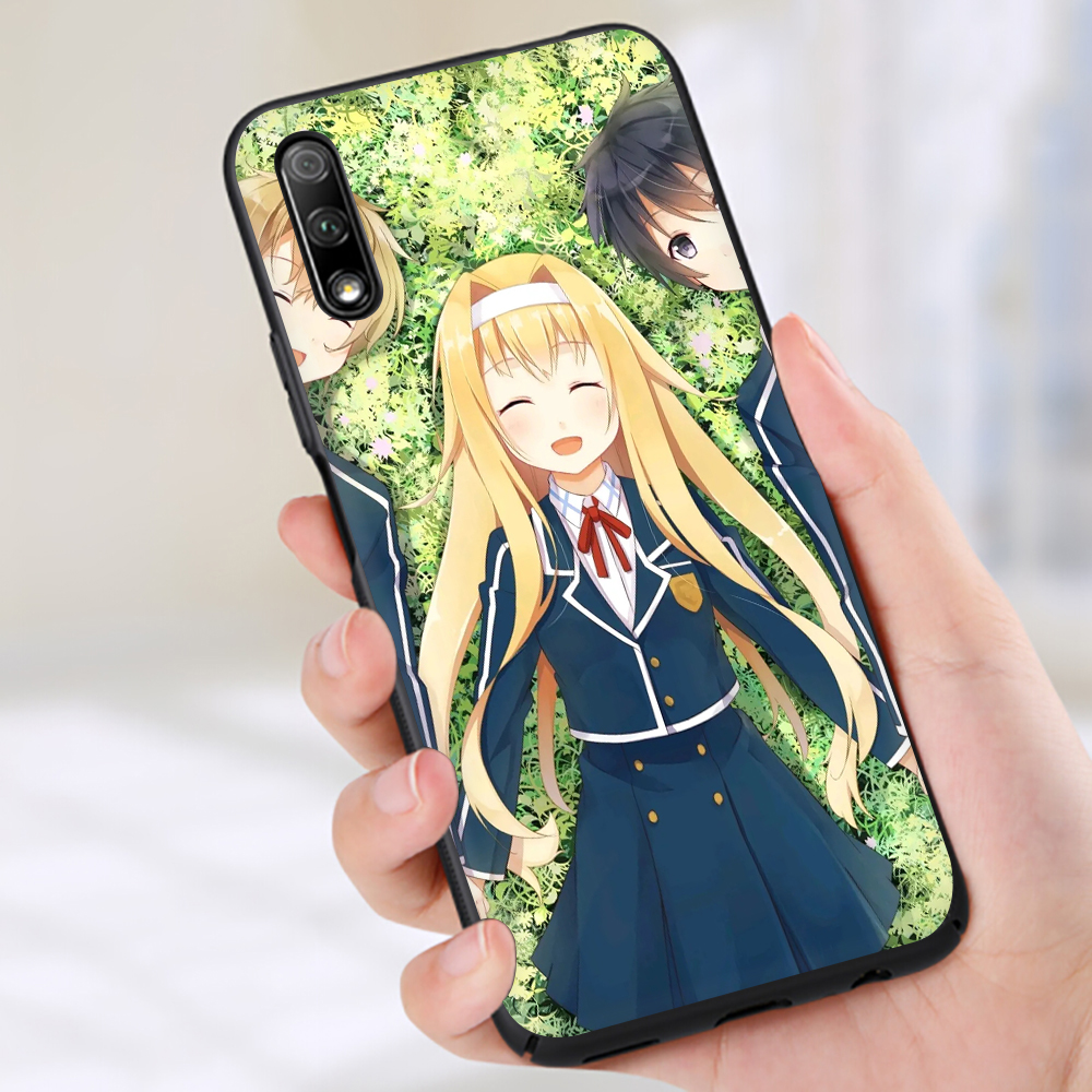 Ốp Điện Thoại Tpu Mềm Chống Rơi Họa Tiết Sword Art Online Cho Honor 7x 8x 8a 9 Lite 10 Lite