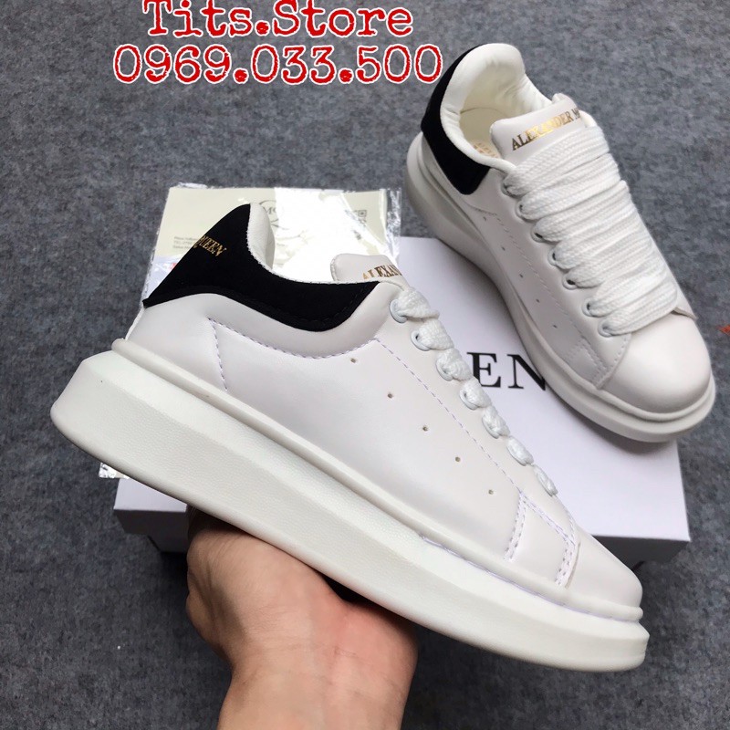 🎁[ TẶNG TẤT+BILL+HỘP] GIÀY THỂ THAO MC Q GÓT ĐEN NAM NỮ