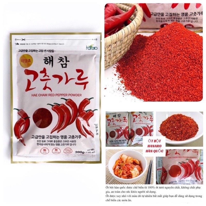 Thùng 10kg ớt bột làm kim chi, mì cay, tokbokki nhập khẩu Hàn Quốc (đủ loại cánh, mịn)