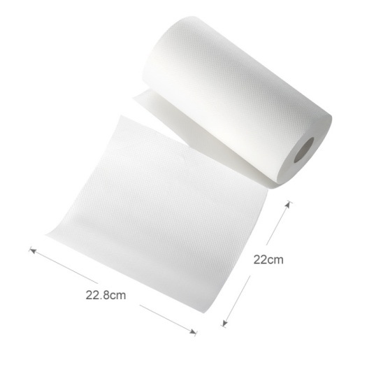 [ 02 cuộn 100 tờ ] khăn giấy lau bếp PEACH Nhật Bản 22cm - cuộn 50 tờ giấy vệ sinh chén bát xoong nồi nhà cửa