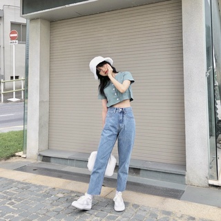 [Có Video + Ảnh Thật] Quần Jean Nữ Baggy Cắt Gấu Cá Tính - Lưng Cao Giá Rẻ | BigBuy360 - bigbuy360.vn