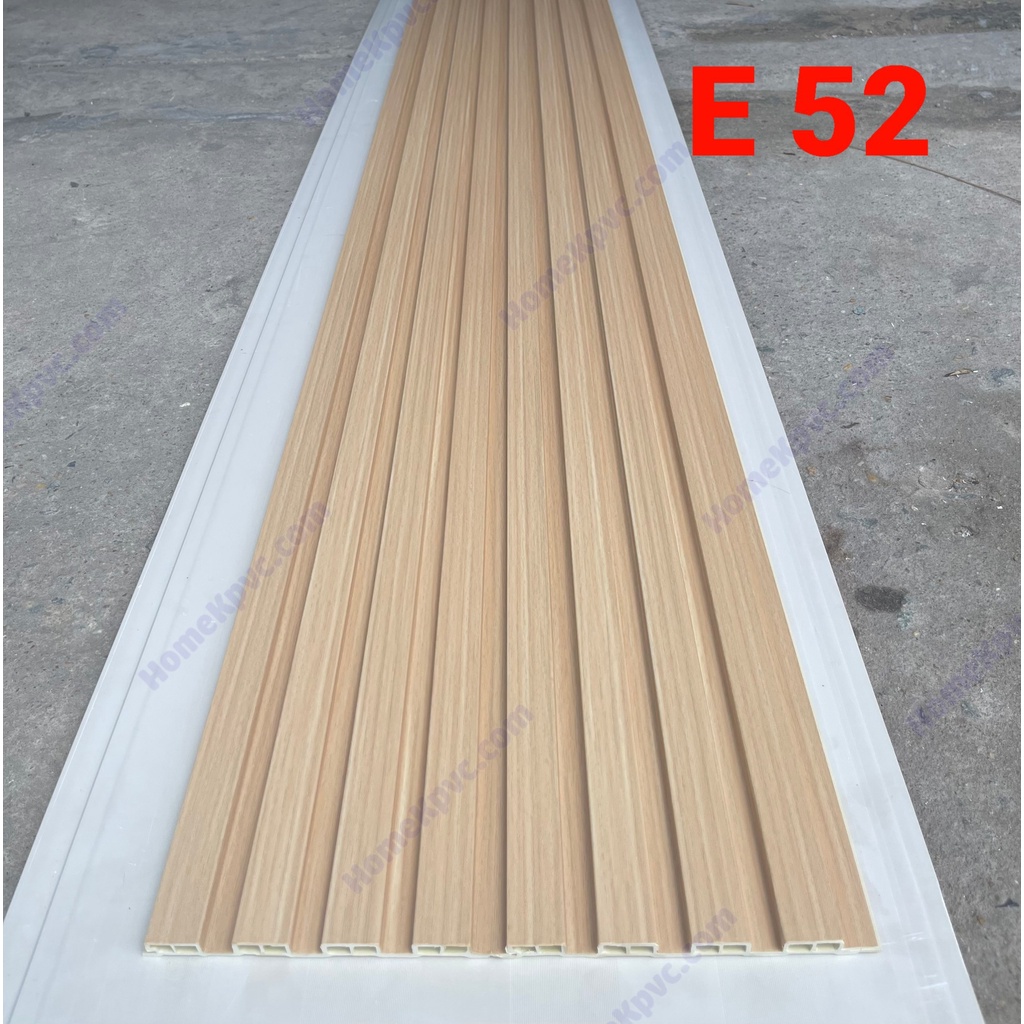 Tấm Ốp Tường Giả Gỗ Lam 4 Sóng Thấp E052