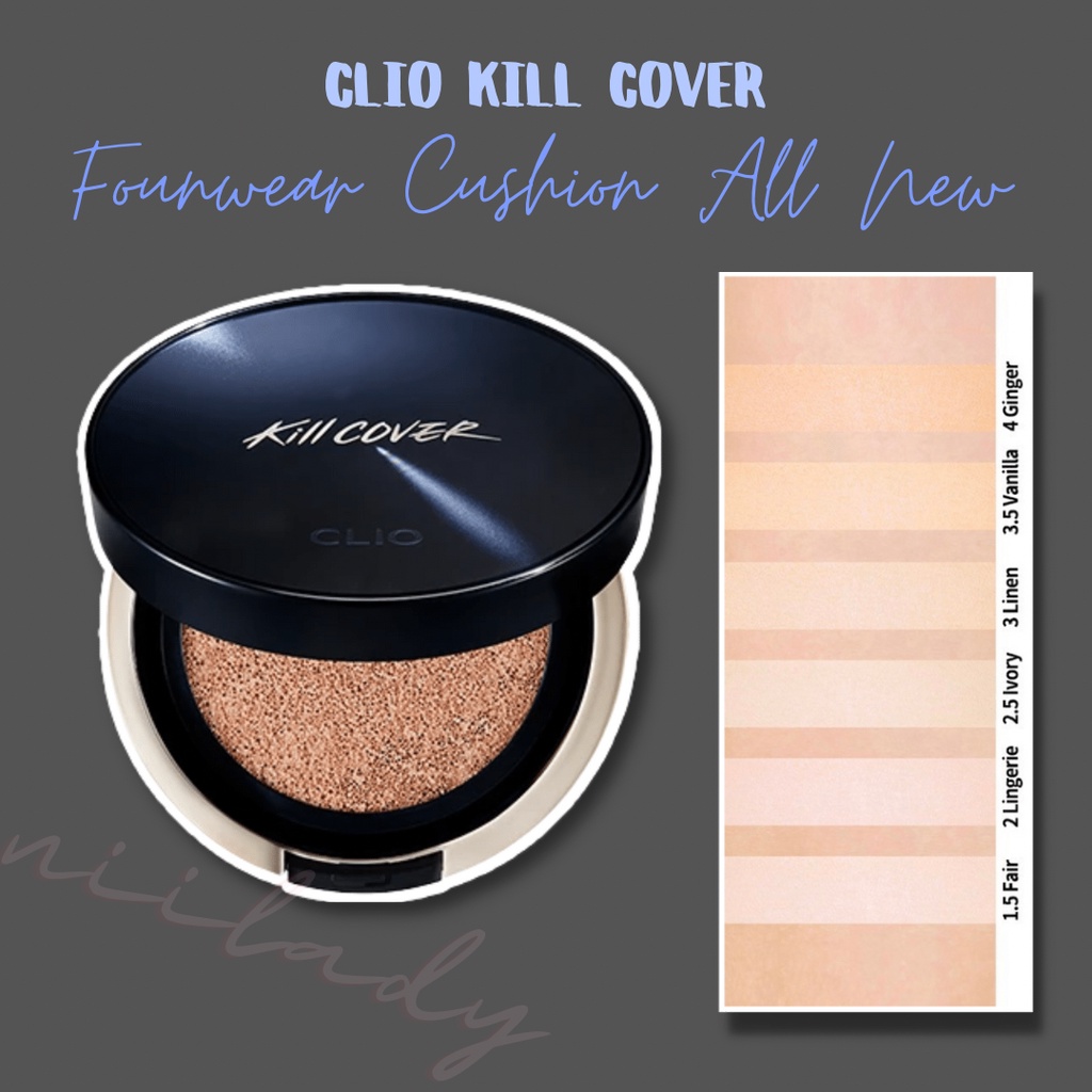 [Mã SKAMA8 giảm 8% đơn 300K] (Có kèm refill) Phấn nước Clio Kill Cover Founwear Cushion All New