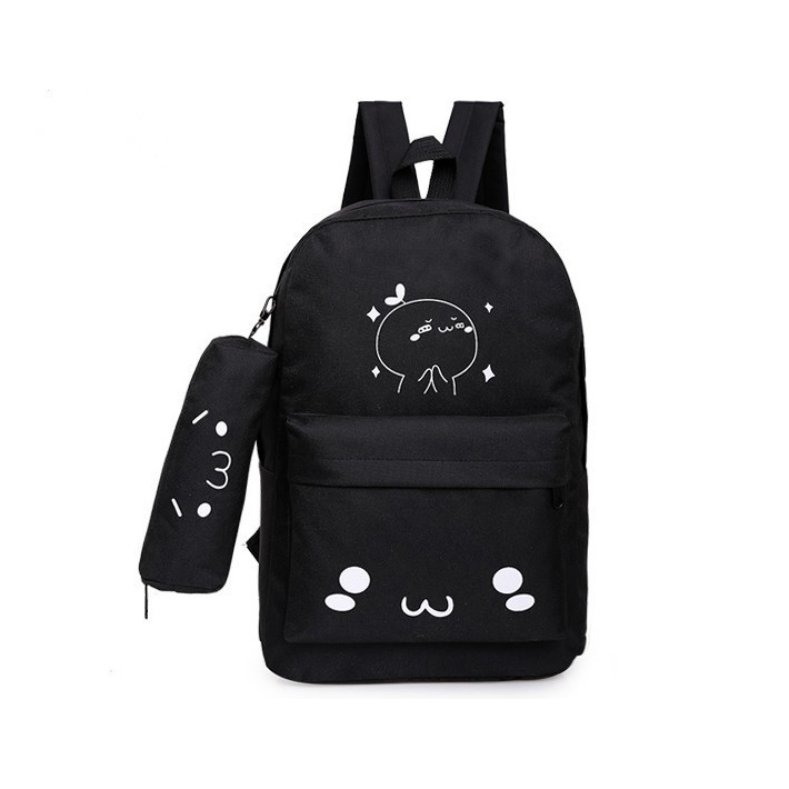 Bộ 2 món balo vải ,balo nữ,baloteen,balo đi học,balo hot,balo xinh,balo đa năng,balo da,balo kuteBal