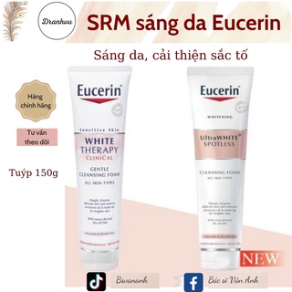 [CHÍNH HÃNG]Sữa Rửa Mặt Tạo Bọt Sáng Da Eucerin White Therapy Clinical Gentle Cleansing Foam (150g)