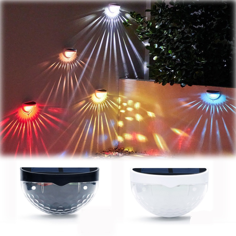 Đèn LED Gắn Tường Trang Trí Nhiều Màu Sắc Sử Dụng Năng Lượng Mặt Trời