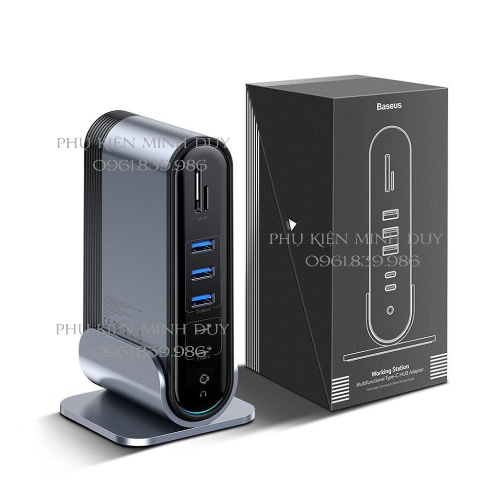 HUB chuyển đa năng Baseus Working Station 16-in-1 Multifunctional