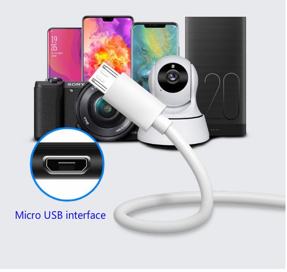 XIAOMI Dây cáp sạc Micro USB dài 3m/5m/10m dành cho camera an ninh CCTV | WebRaoVat - webraovat.net.vn