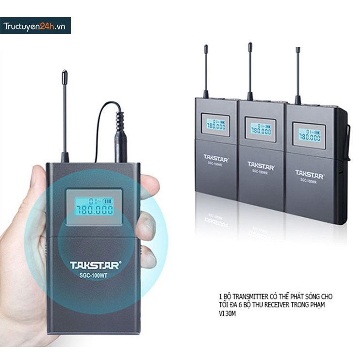 Micro không dây cho máy ảnh máy quay Takstar SGC-100W. | BigBuy360 - bigbuy360.vn