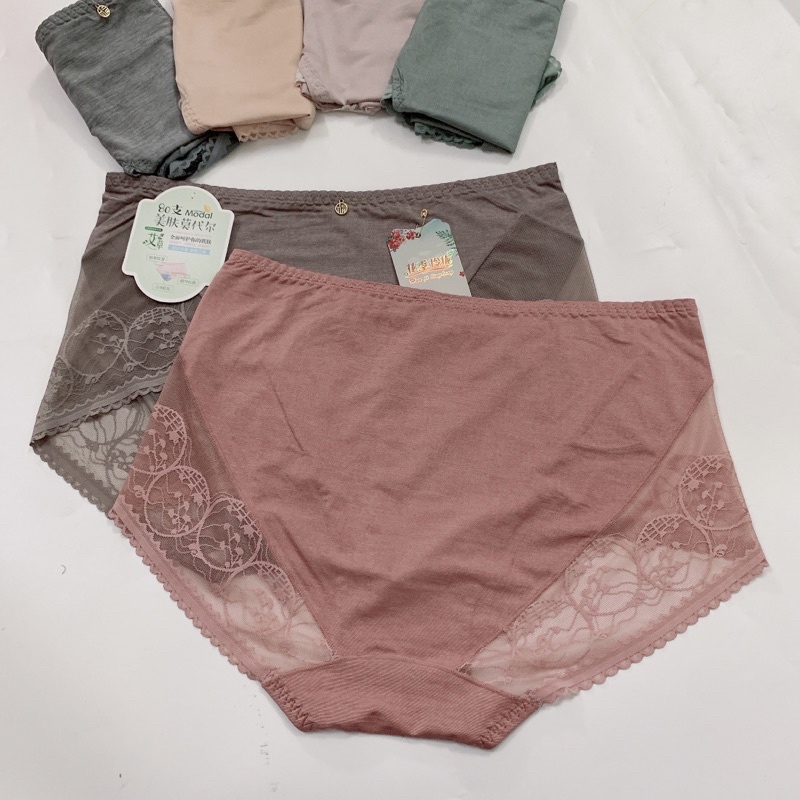 (Sét 3c) Quần lót nữ cotton cao cấp phối ren, đáy lót kháng khuẩn. Phom 60-70kg. Q849