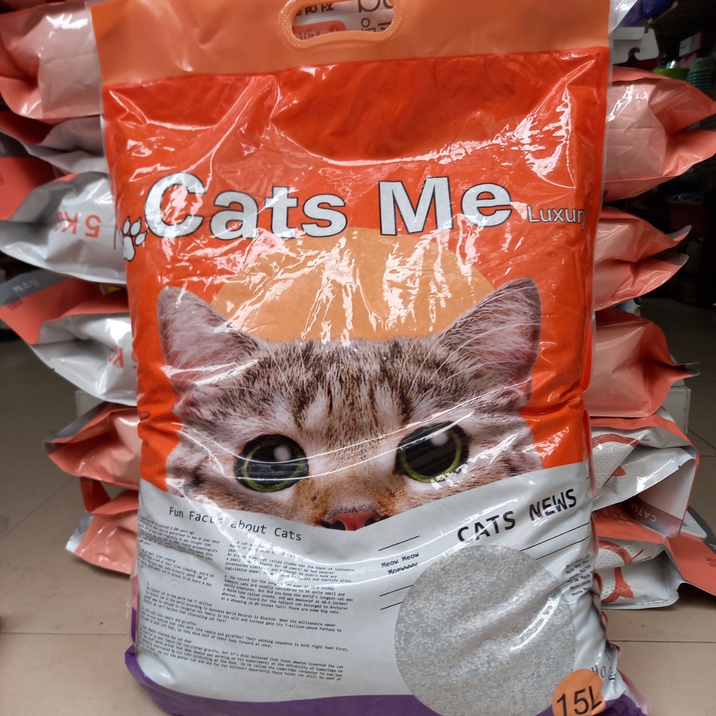 Cát vệ sinh cho mèo Catsme than hoạt tính 15L