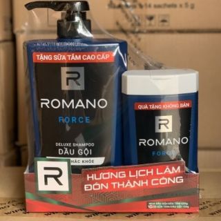 (Tặng kèm chai 150g) Dầu gội Romano 650g Force
