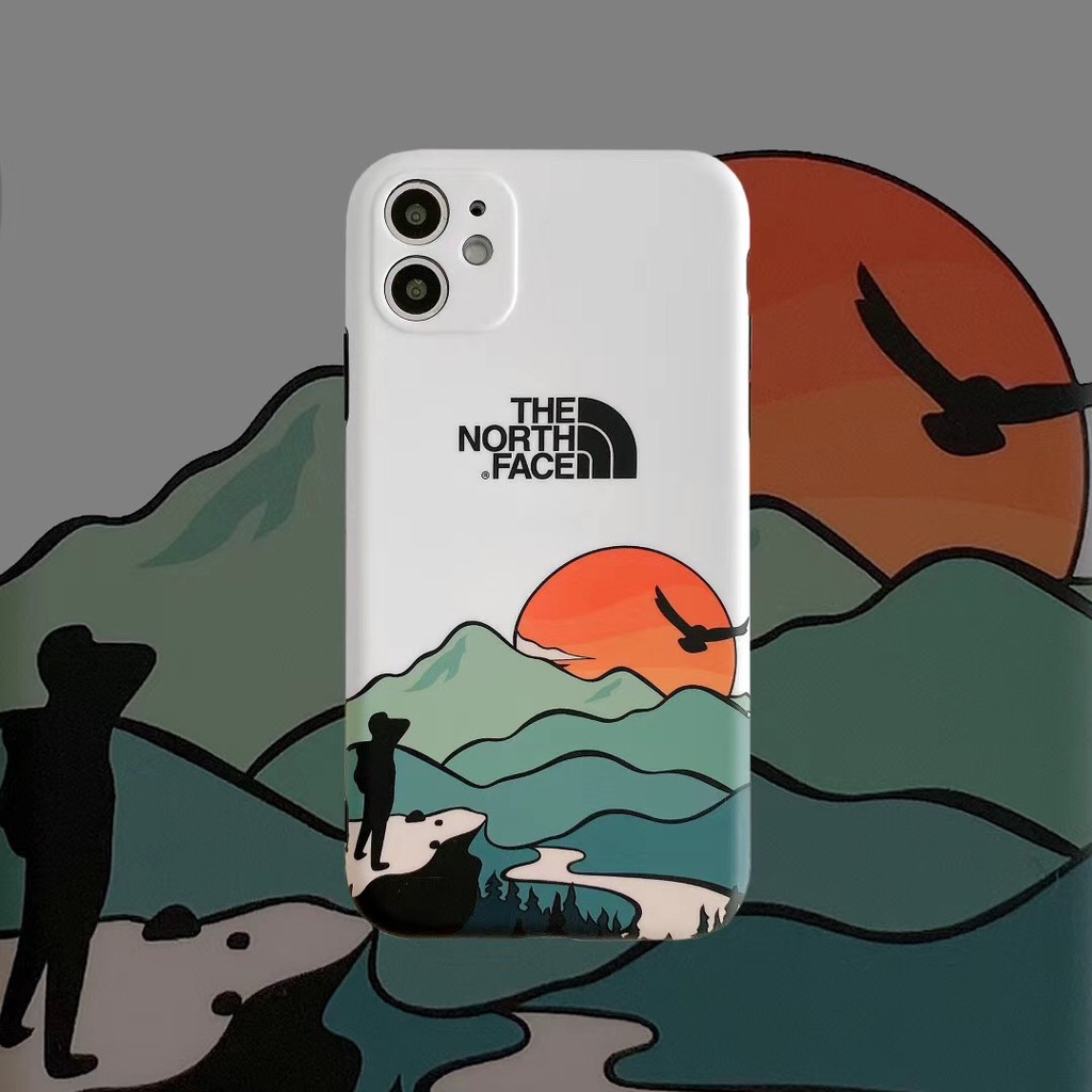 iPhone12 12Promax 12Mini Ốp điện thoại silicone nhám in hình The North Face cho Iphone 7plus 8 + X Xr Xsmax 11 11promax | BigBuy360 - bigbuy360.vn