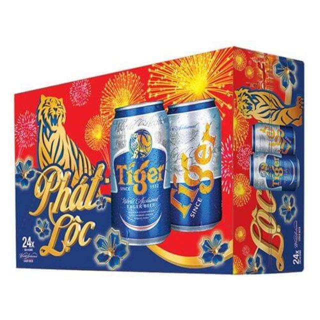 [SALE HOT] THÙNG BIA TIGER XUÂN 24 LON 330ml /lon MẪU MỚI 2021 KHAI XUÂN BỨC PHÁ