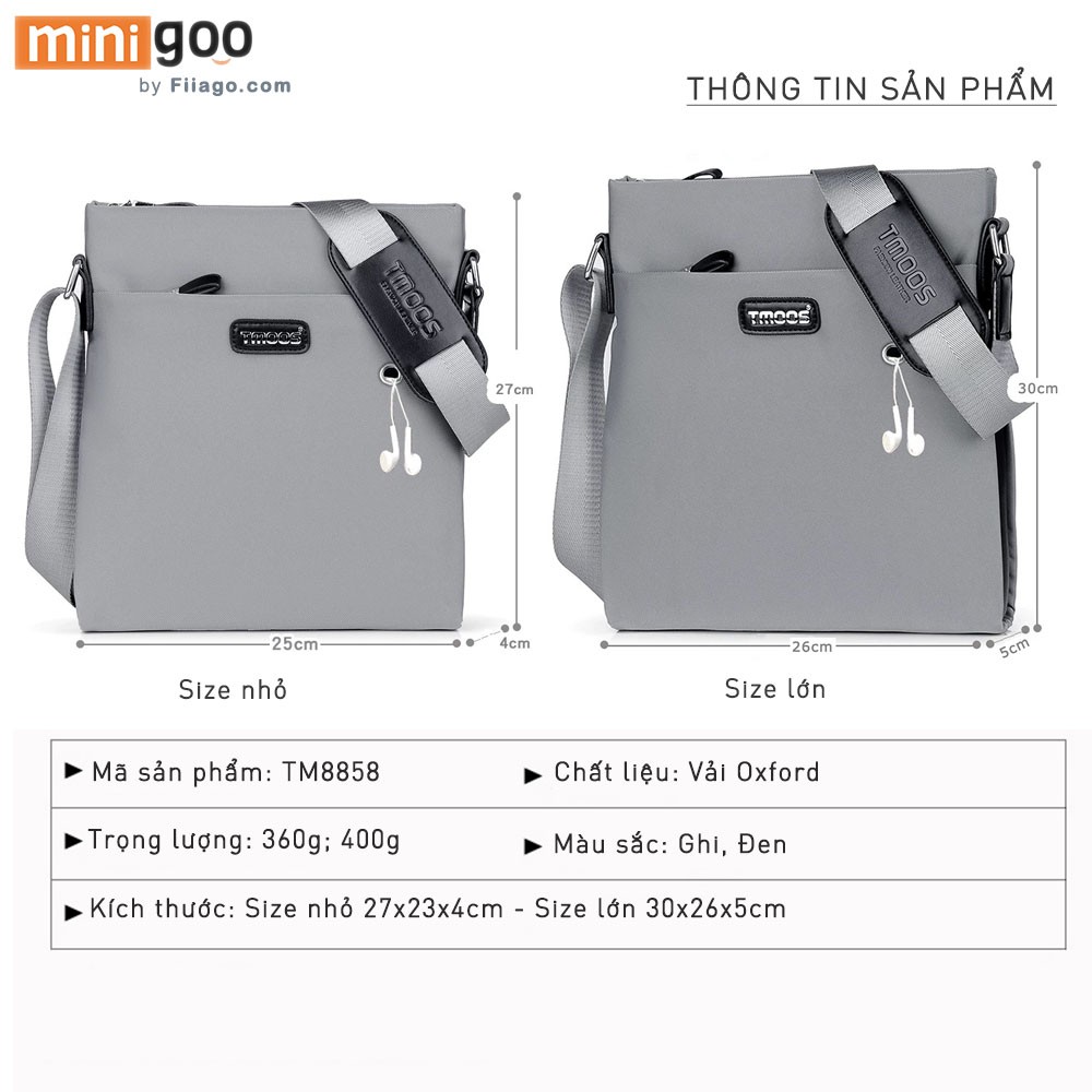 Túi đeo chéo nam siêu bền vải Oxford TMOOS TM8858 size lớn miniG shop | BigBuy360 - bigbuy360.vn