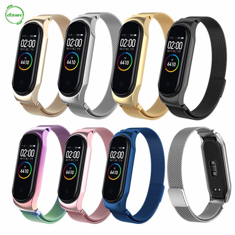 Dây đeo nam châm cho đồng hồ Xiaomi Mi Band 3/4 nhiều màu bắt mắt